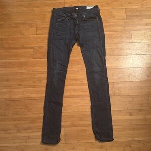 Rag & Bone Mid Rise Skinny Dark Blue Jeans Size 26